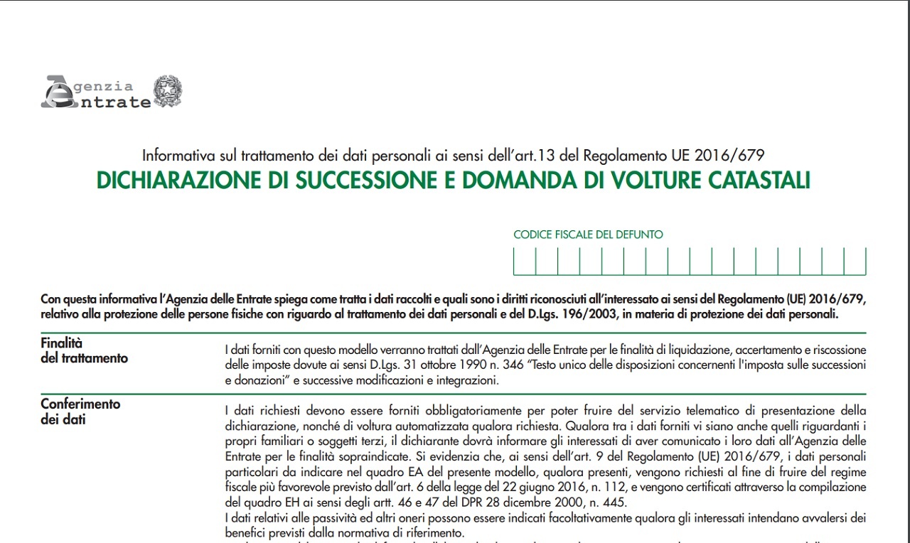 Pratica di successione: avvio e documenti