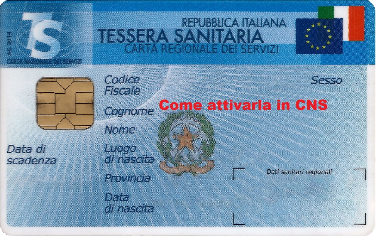 Come attivare in CNS la Tessera Sanitaria Elelttronica