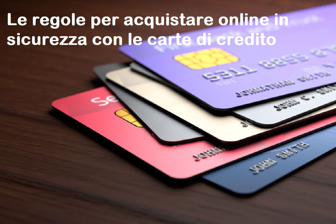 Come usare la carta di credito in sicurezza per gli acquisti online