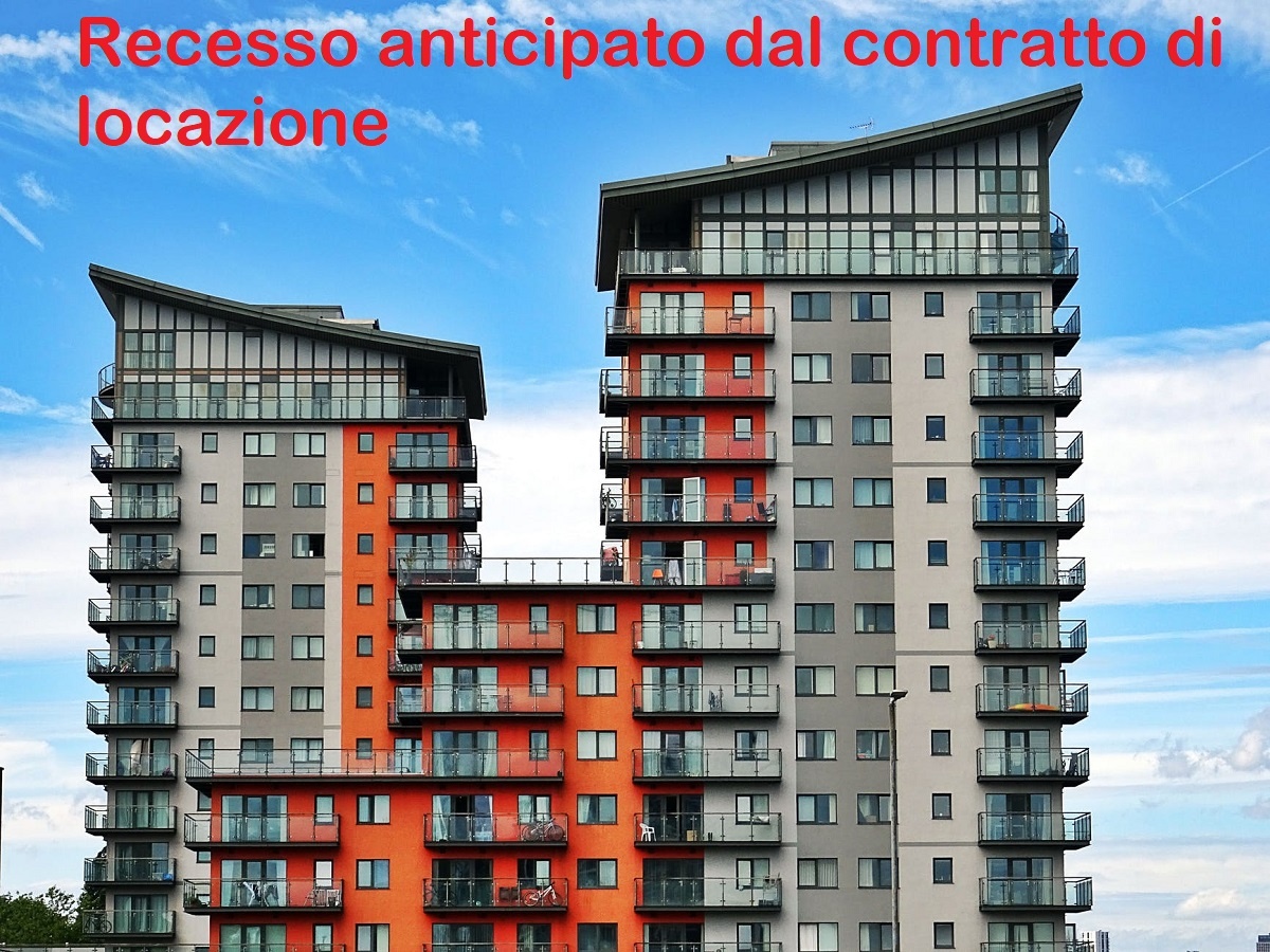 Cosa fare in caso di recesso dal contratto di locazione?