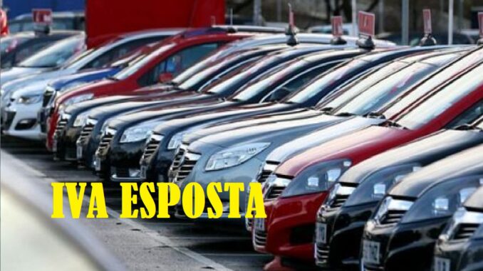 IVA esposta su auto usata ed esempi