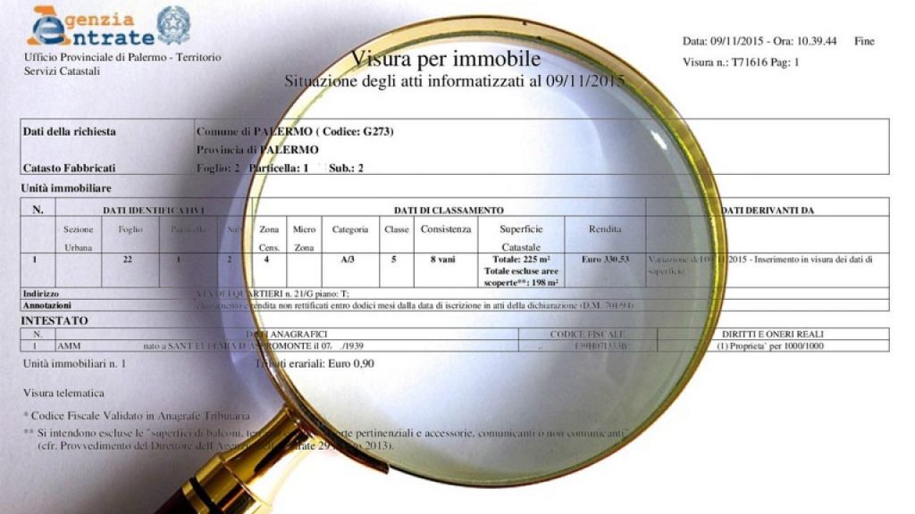 Volture catastali, arriva la possibilità per i cittadini di farle online