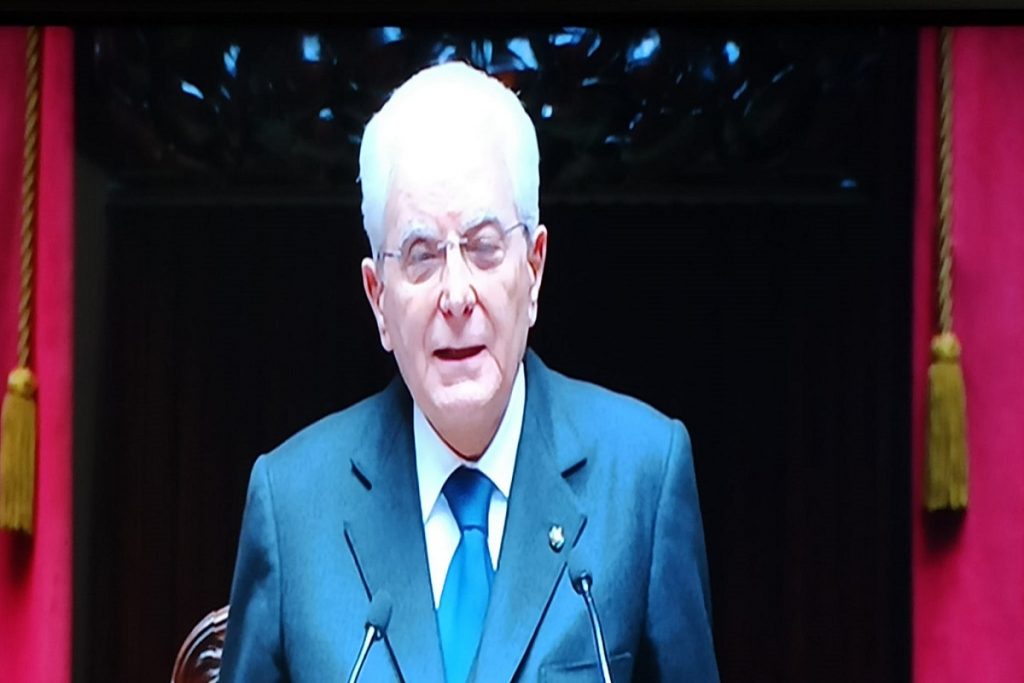Giuramento e discorso del Presidente Mattarella bis