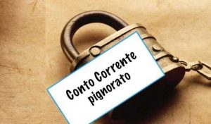 Conto corrente pignorato