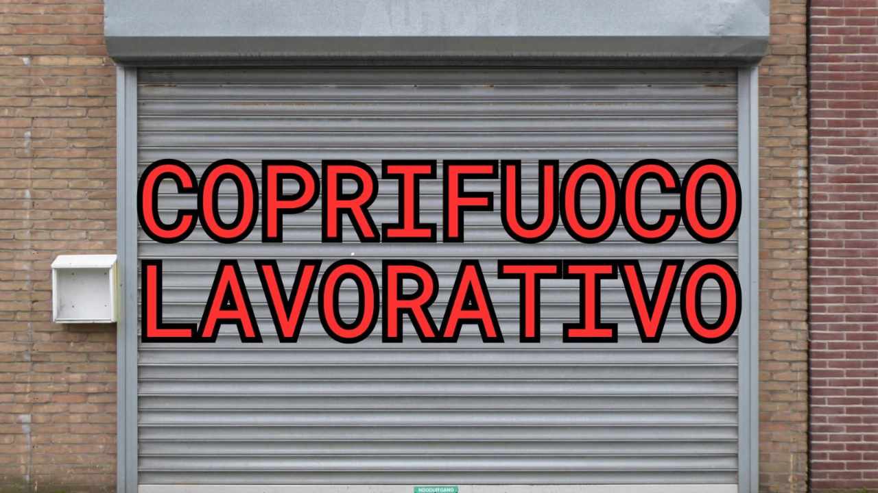 Non si lavora più di sera