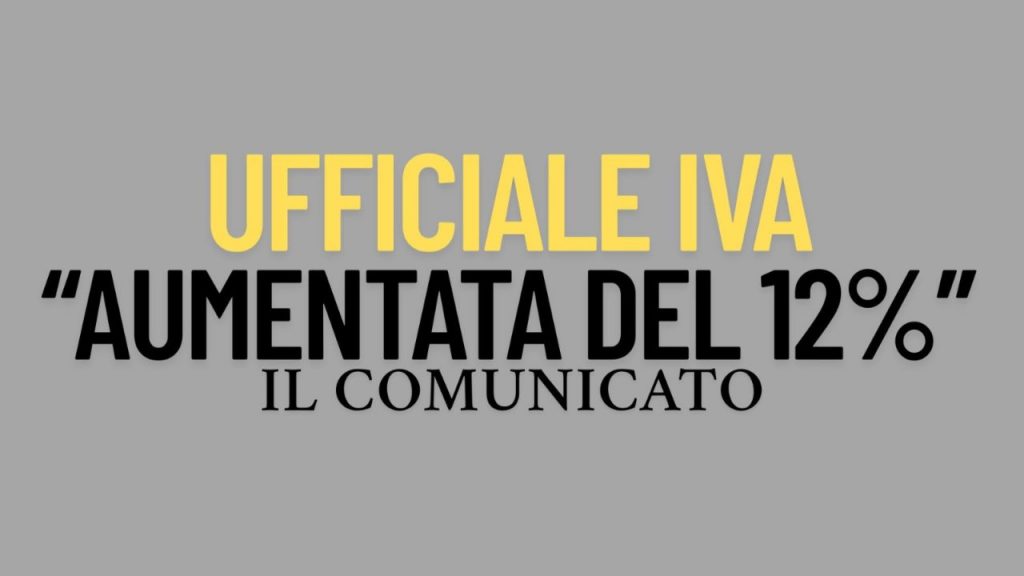 Aumento dell'IVA