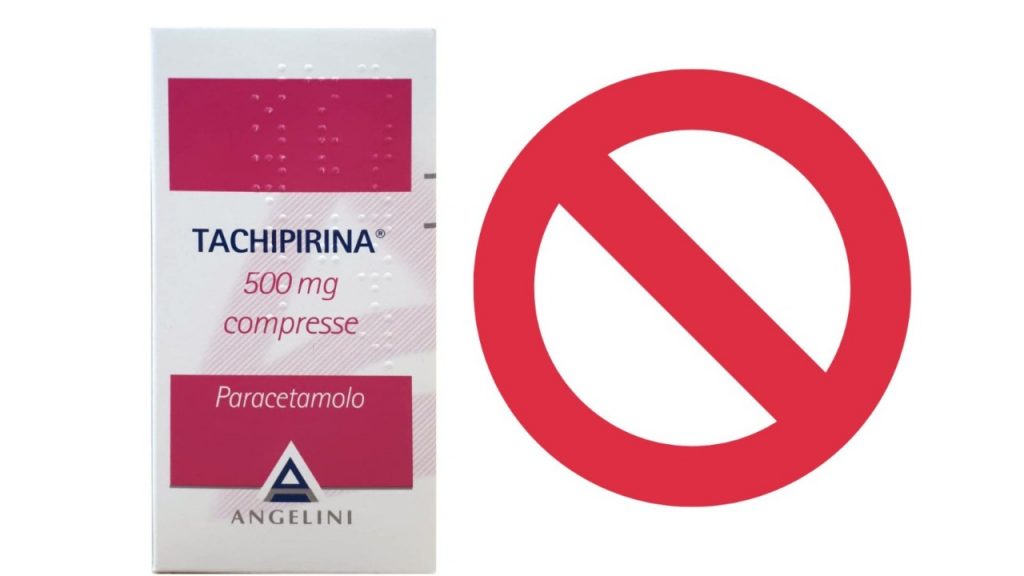 Divieto esplicito in merito all'assunzione di Tachipirina