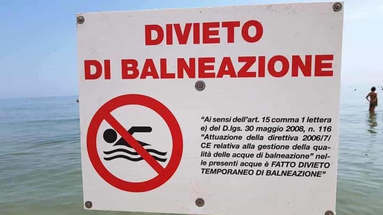 divieto balneazione - recue - infoiva.it