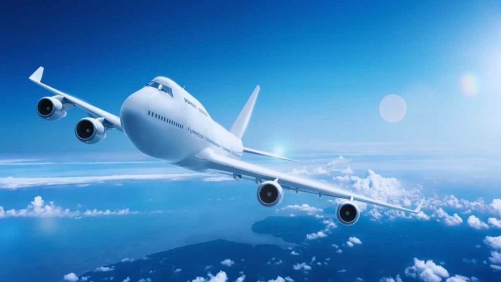 Aereo in volo