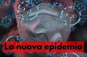 persona con mascherina e virus