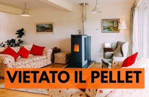 stufa a pellet in soggiorno